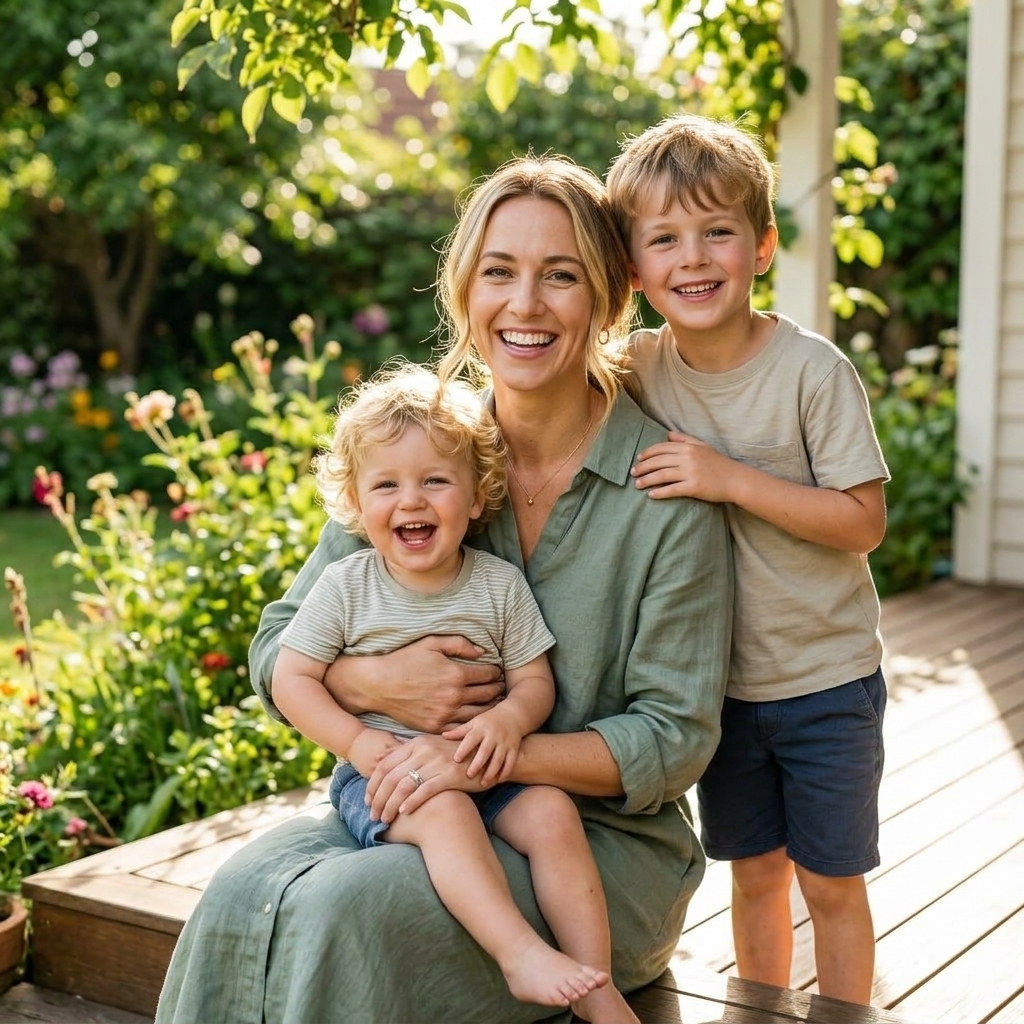 Emma with family